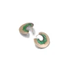 Aperture Bypass Hoops - Emerald