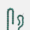 Arc Earrings - Green Onyx