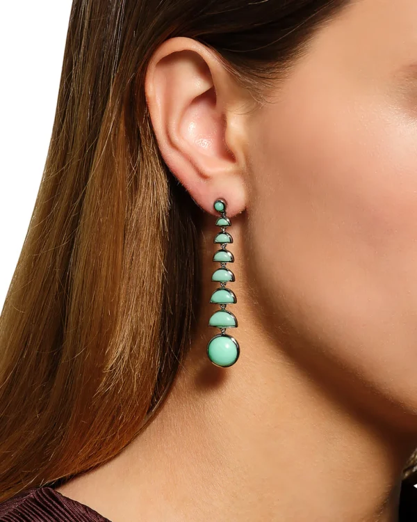 Ballbearing Earrings - Chrysoprase