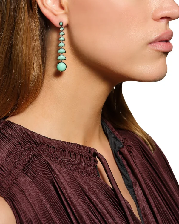 Ballbearing Earrings - Chrysoprase