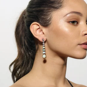 Ballbearing Earrings - Ethiopian Opal