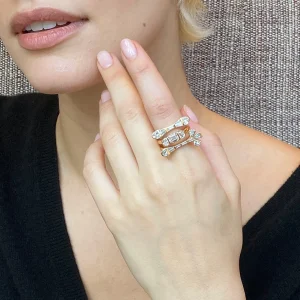Baton Ring - Diamond