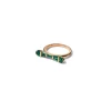 Baton Ring - Emerald