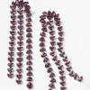 Boa Earrings - Ruby