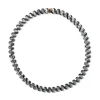 Braided Collar Riviere Necklace - Sapphire and Aquamarine