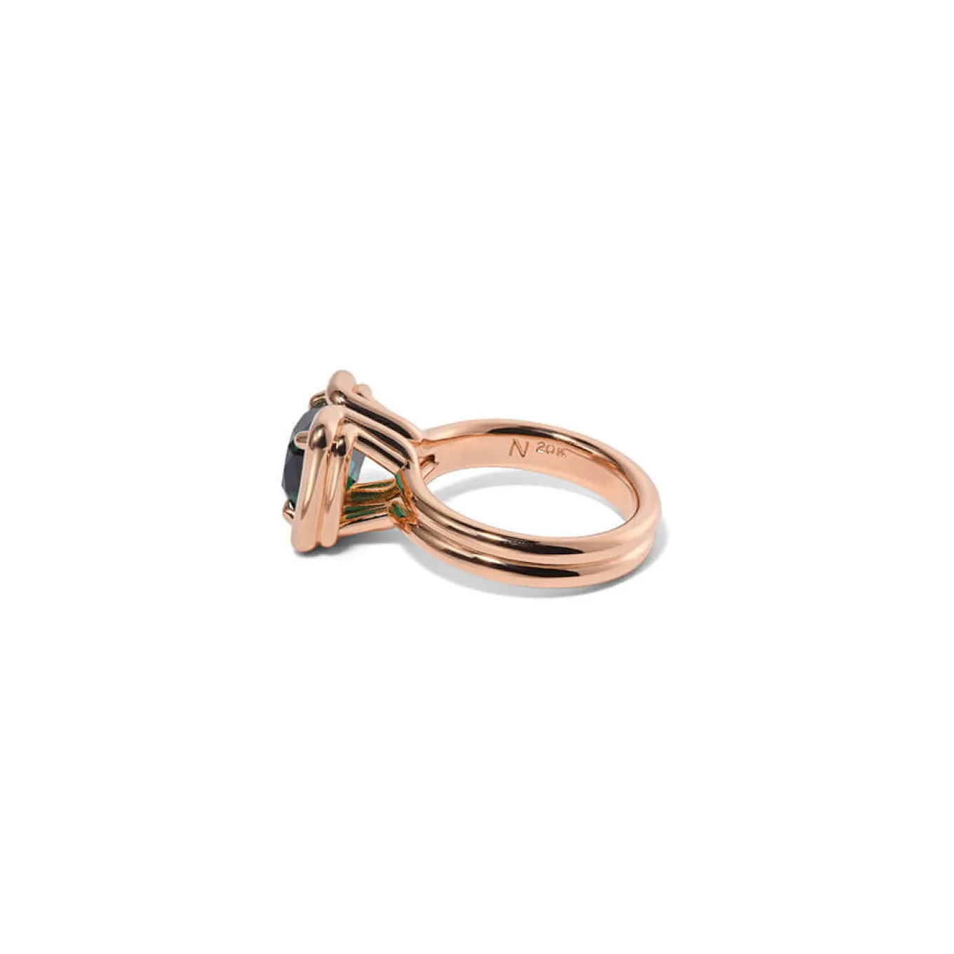 buttress_emerald_cut_soli_1-1.webp Buttress Emerald Cut Solitaire Ring - Blue Tourmaline