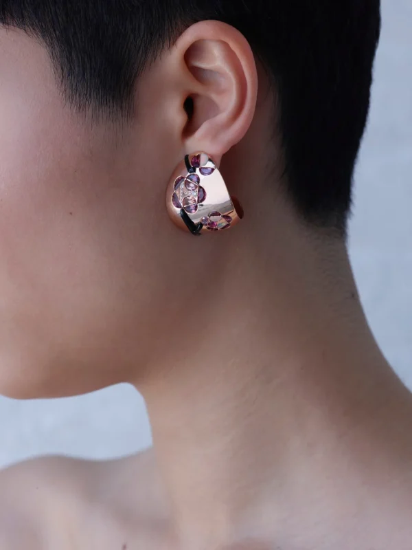 Cherry Blossom Hoops