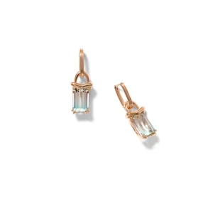 Chevron Drop Earrings - Bi-Color Tourmaline
