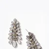 Conifer Earrings - Pyrite & Rainbow Moonstone