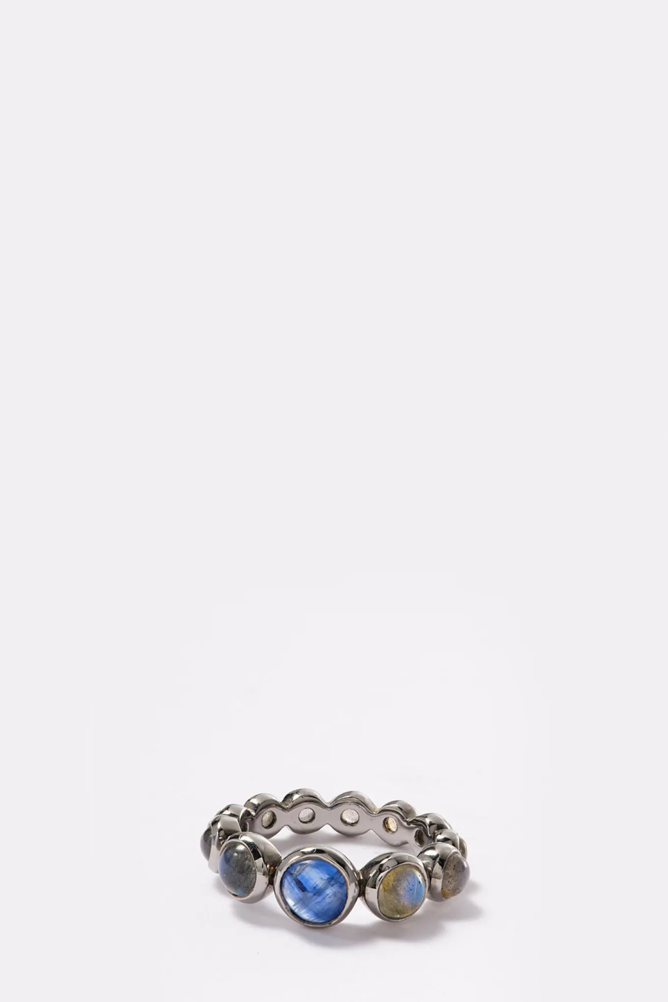 graduated_dot_ring__blue__0.webp Graduated Dot Ring - Blue Kyanite and Labradorite