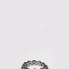 Graduated Dot Ring - Pearl & Black Sheen Moonstone