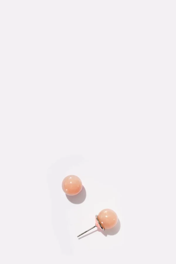 Large Push Pin Studs - 11 MM Peach Moonstones