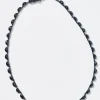 Large Scallop Rivière Necklace - Black Spinel