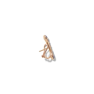 Large Single Baton Ear Cuff - Tanzanite