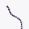 Large Tile Tennis Bracelet - Amethyst