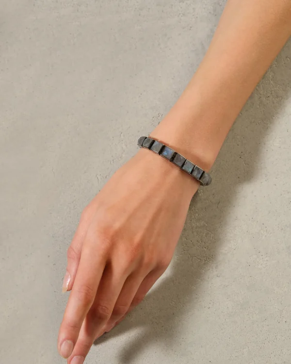 Large Tile Tennis Bracelet - Labradorite