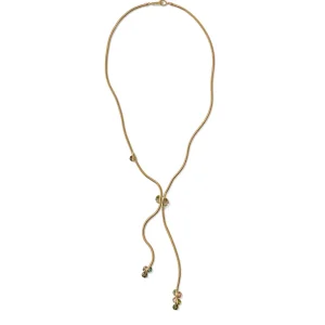 Lily Pad Bolo Necklace - Bi-Color Tourmaline