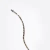 Linear Baguette Tile Bracelet - Pyrite