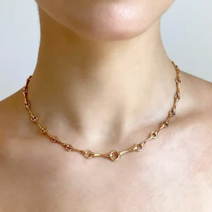 Long Baton Chain Necklace - Invisible Clasp