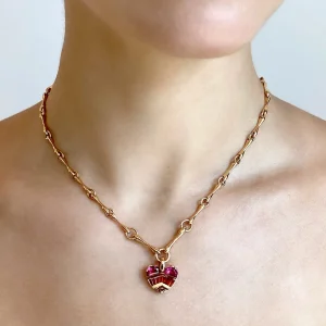 Long Baton Chain Necklace - Invisible Clasp