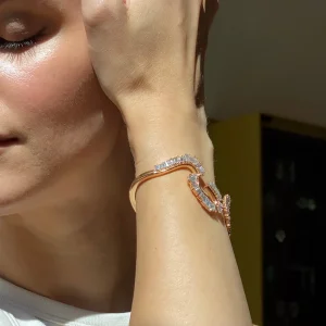 Loop and Fringe Cuff Bracelet