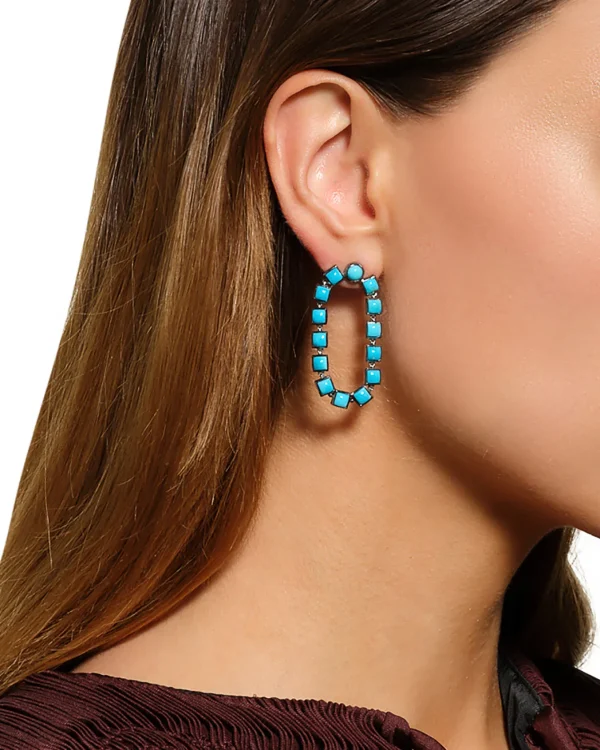 Loop Earrings - Turquoise