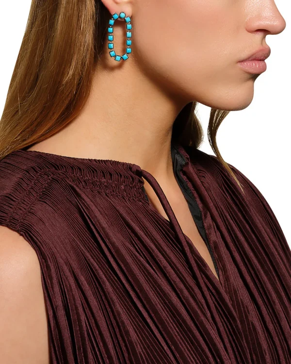 Loop Earrings - Turquoise