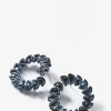 Marabou Bypass Hoops - Black Spinel