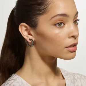 Marabou Bypass Hoops - Multi Tourmaline