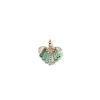 Melodeon Heart Pendant - Ethiopian Opal & Green Tourmaline