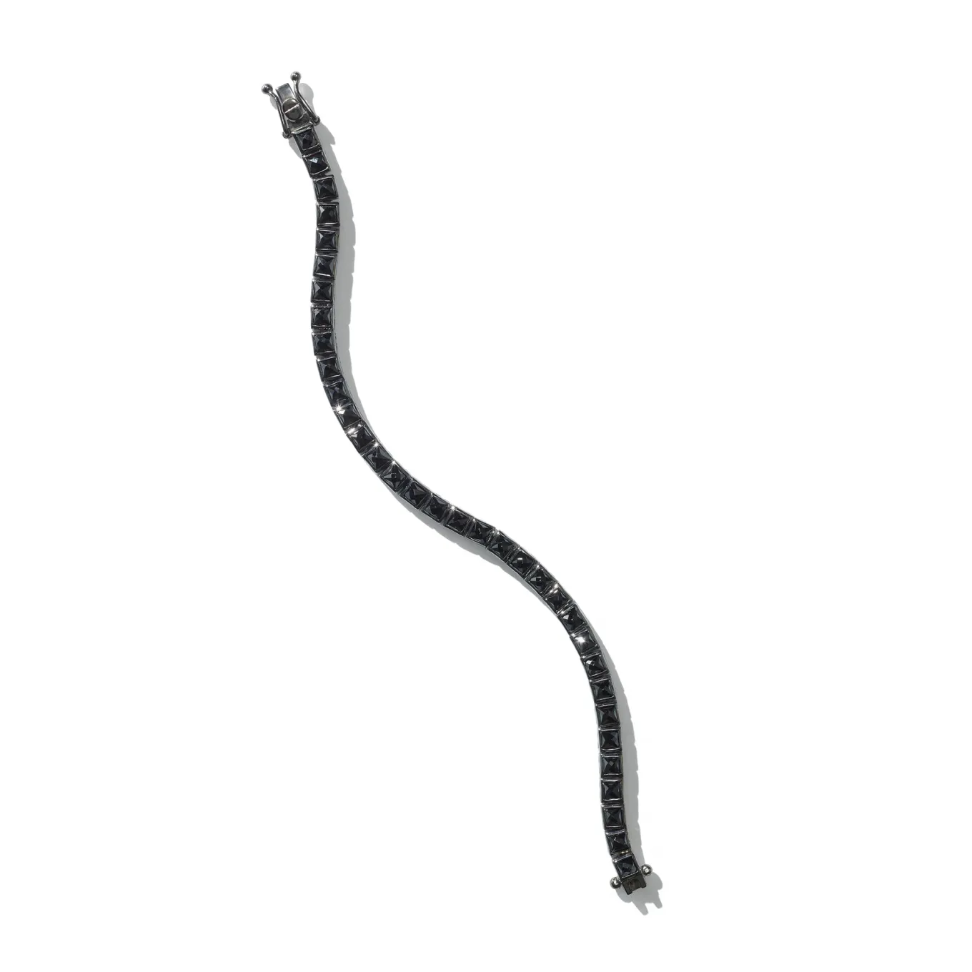 mens_mini_tile_tennis_bra_0.webp Men's Mini Tile Tennis Bracelet - Black Spinel