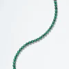 Men's Small Dot Tennis Bracelet - Malachite