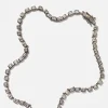 Mini Deco-Tile Rivière Necklace - White Zircon