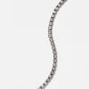 Mini Deco-Tile Tennis Bracelet - White Zircon