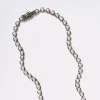Mini Dot Rivière Necklace - White Pearl