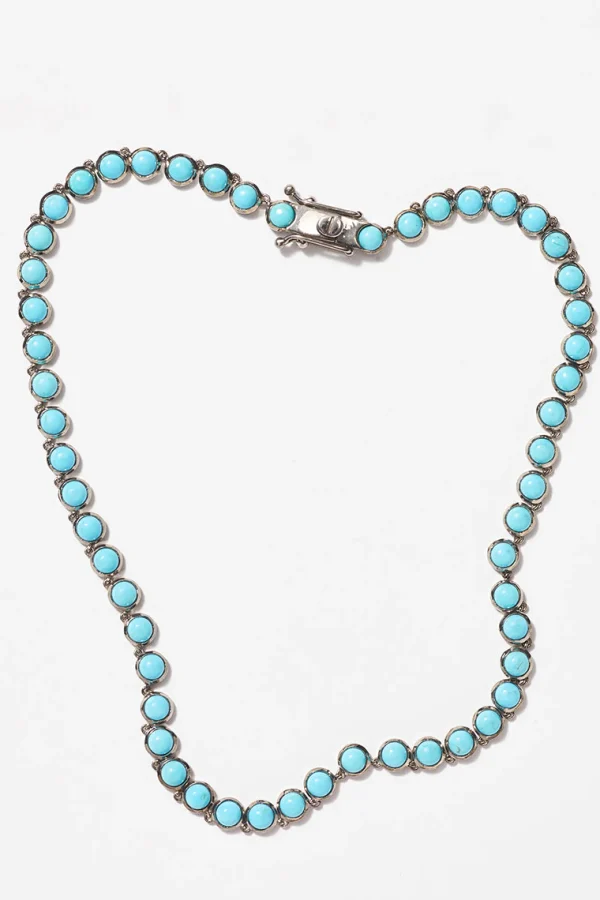 Mini Dot Rivière Necklace - Turquoise