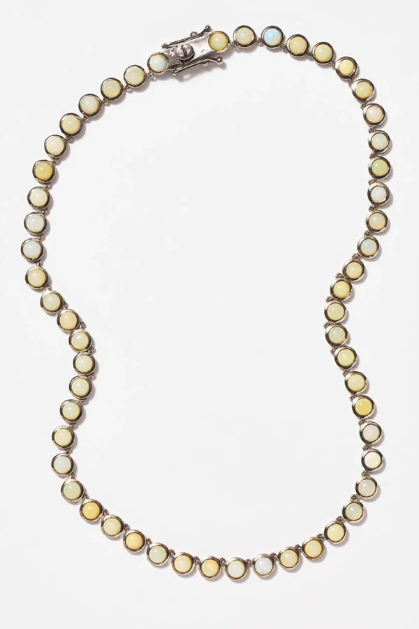 Mini Dot Rivière Necklace - Ethiopian Opal