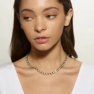 Mini Dot Rivière Necklace - Ethiopian Opal