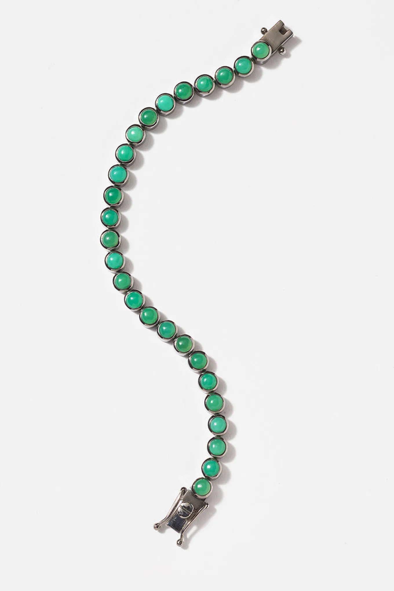 mini_dot_tennis_bracelet__0.webp Mini Dot Tennis Bracelet - Chrysoprase