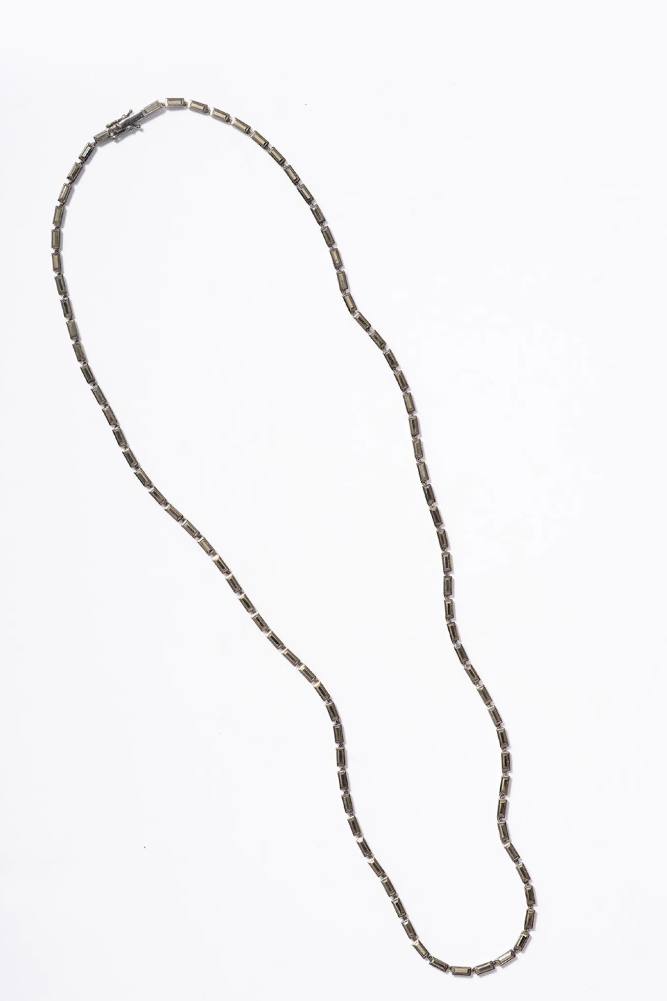 mini_linear_baguette_tile_0.webp Mini Linear Baguette Tile Opera Necklace - Pyrite