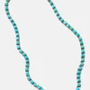 Mini Tile Rivière Necklace - Turquoise