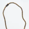 Mini Tile Rivière Necklace - Tiger's Eye
