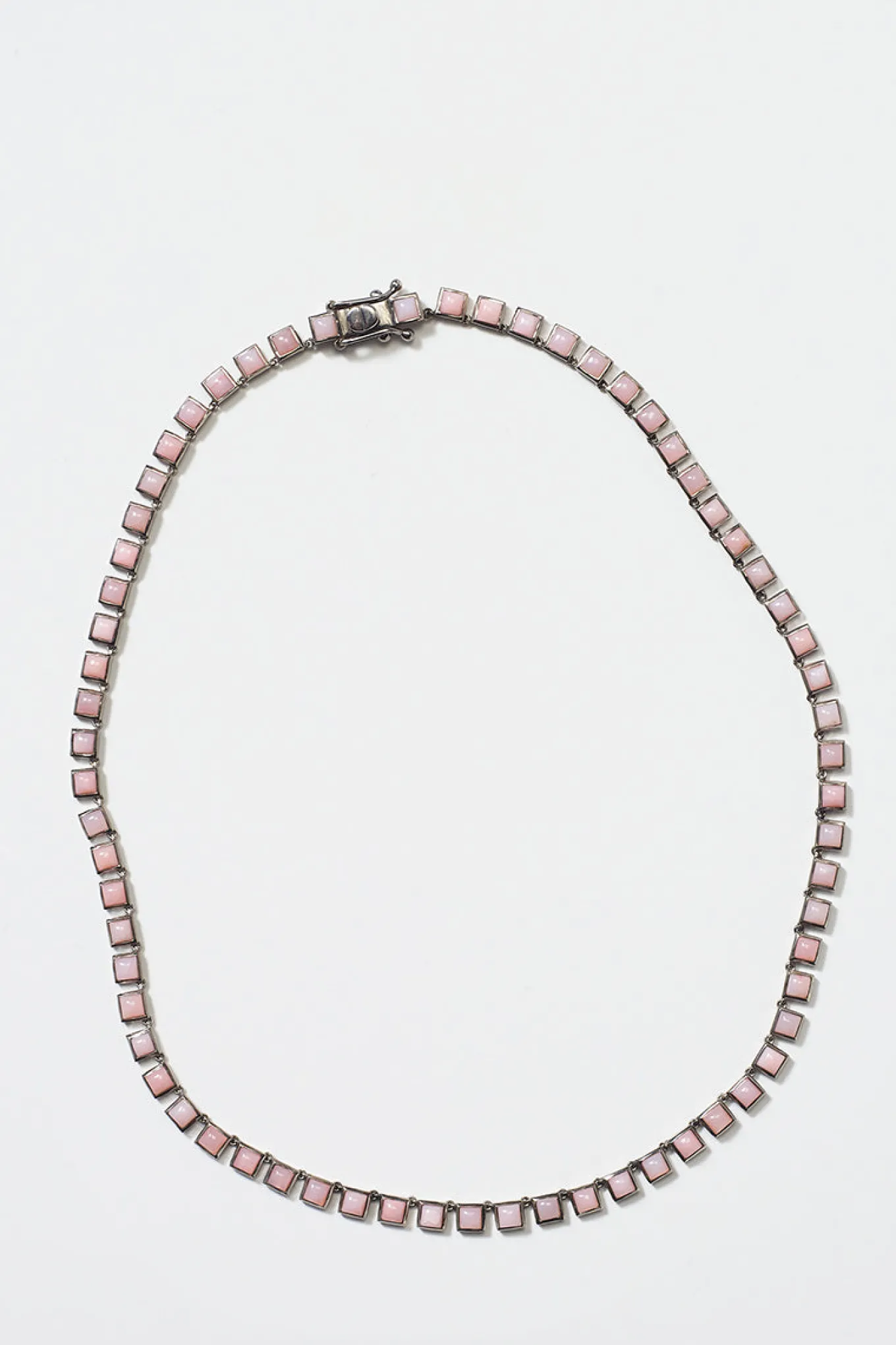 mini_tile_rivire_necklace_0-7.webp Mini Tile Rivière Necklace - Pink Opal