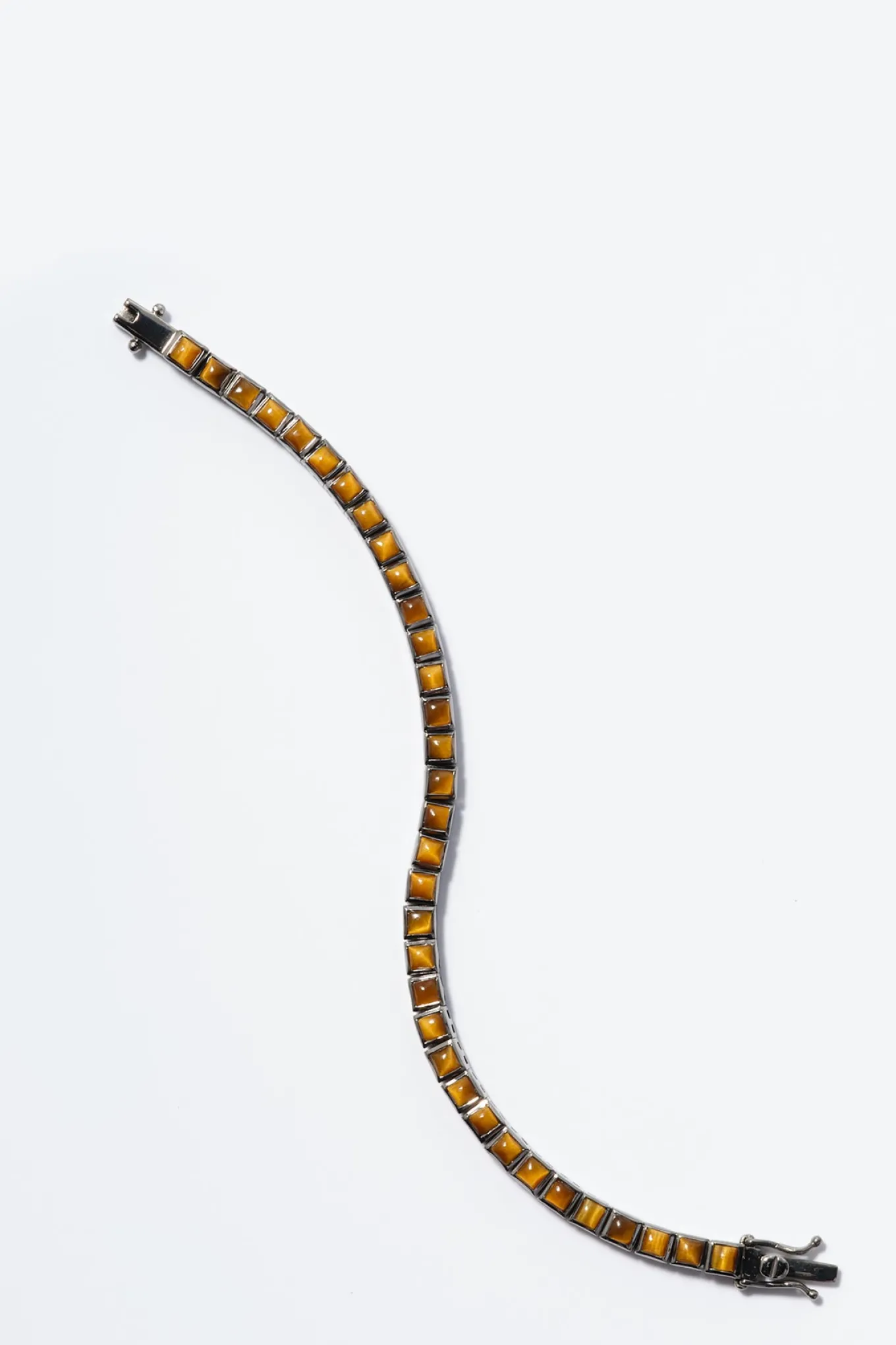 mini_tile_tennis_bracelet_0-2.webp Mini Tile Tennis Bracelet - Tiger's Eye