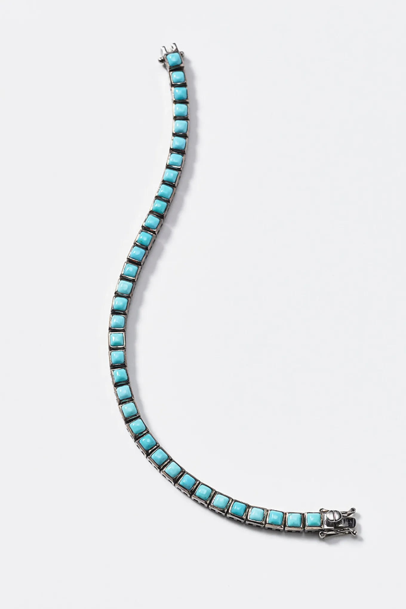 mini_tile_tennis_bracelet_0-3.webp Mini Tile Tennis Bracelet - Turquoise