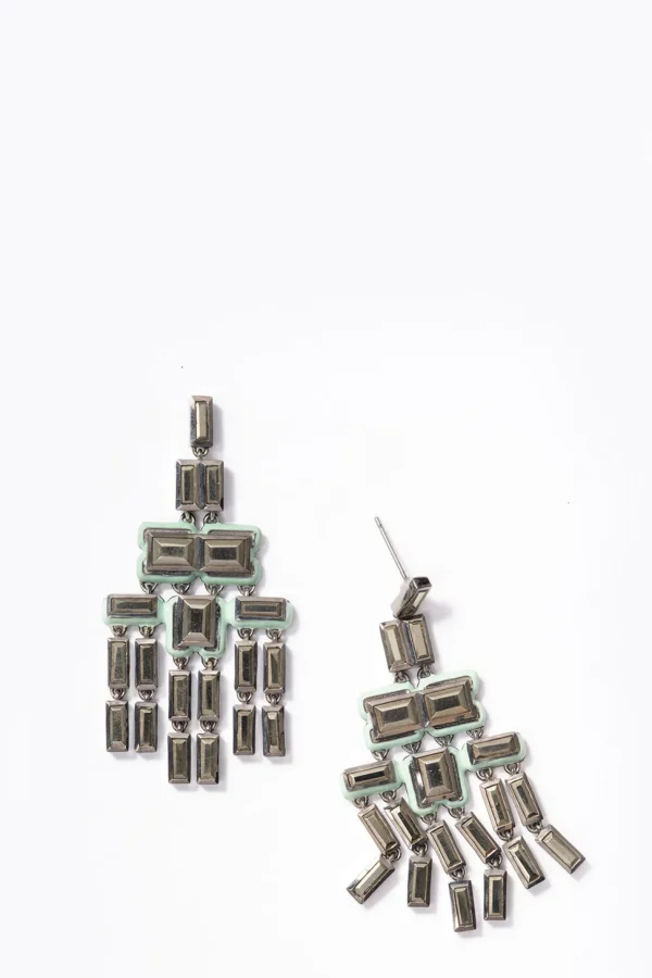 Nagano Chandelier Earrings - Pyrite
