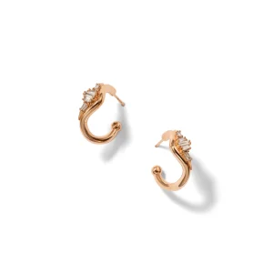 Nestled Ruched Round Hoops - 18mm