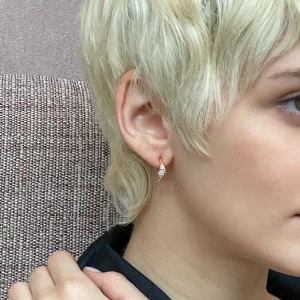 Nestled Ruched Round Hoops - 18mm