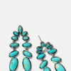 Nunchaku Earrings - Turquoise