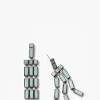 Paintbrush Fringe Earrings - Chrysoprase